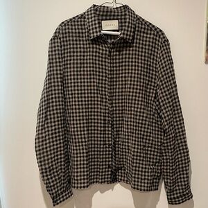 Gucci Button Down Casual Shirt Checkered rare